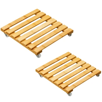 

Four-Wheel Plant Tray Flower Pot Mover for Indoor and Outdoor Home Garden Rice Transplanter Trolley Holder Trolley Caster Rollin