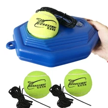 

1 Set Heavy Duty Tennis Training Aids Tool With Ball Practice Self-Duty Rebound Trainer Partner Sparring Device Baseboard