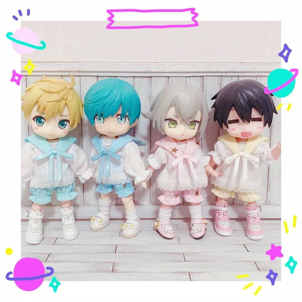4 шт. костюм моряка для мальчиков наряд Obitsu11 OB11 GSC 1/12 прекрасный BJD кукла