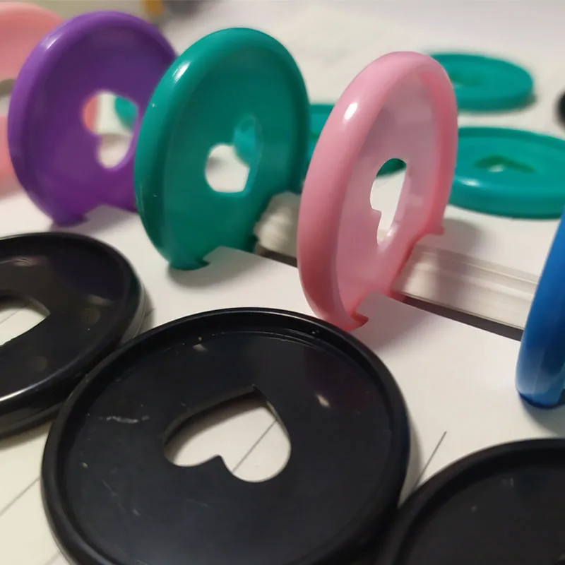 12 шт цветной переплет диск связывающее кольцо Пряжка 35 мм в форме сердца гриб отверстие вкладыш блокнот любовь диск кнопка