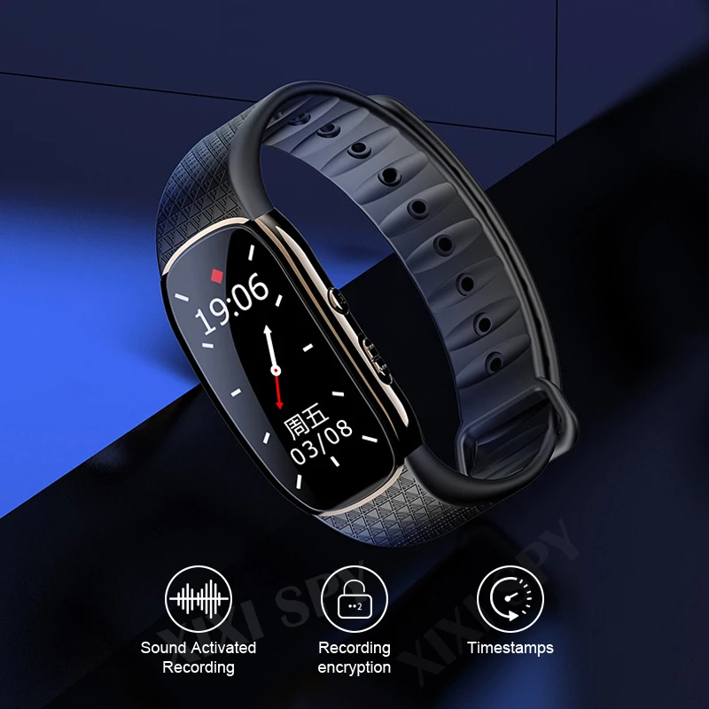 XIXI шпионский диктофон Dictaphone аудио часы браслет MP3 мини звук профессиональная