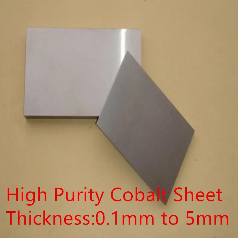 

Scientific Research Metal High Purity Cobalt Sheet Co≥99.99% Electrolytic Cobalt Plate Customized