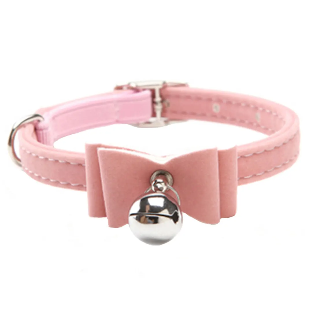 Bow bell collar 3 Ошейник для кошек, ошейник для питомцев, персонализированные ошейники для щенков, поводок для кошек, ошейник для котят, товары для кошек, 3 вида стилей - Цвет: Bow bell collar 3