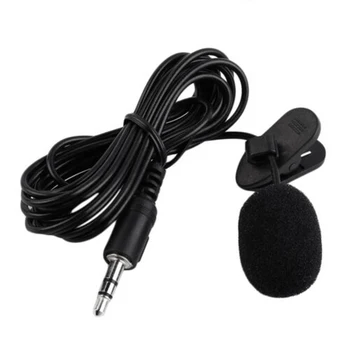 

New Microphone Lapel Clip-on Unidirectional Condenser Wired Mic with 1.5M Cable for Smart Phone Laptop Computer