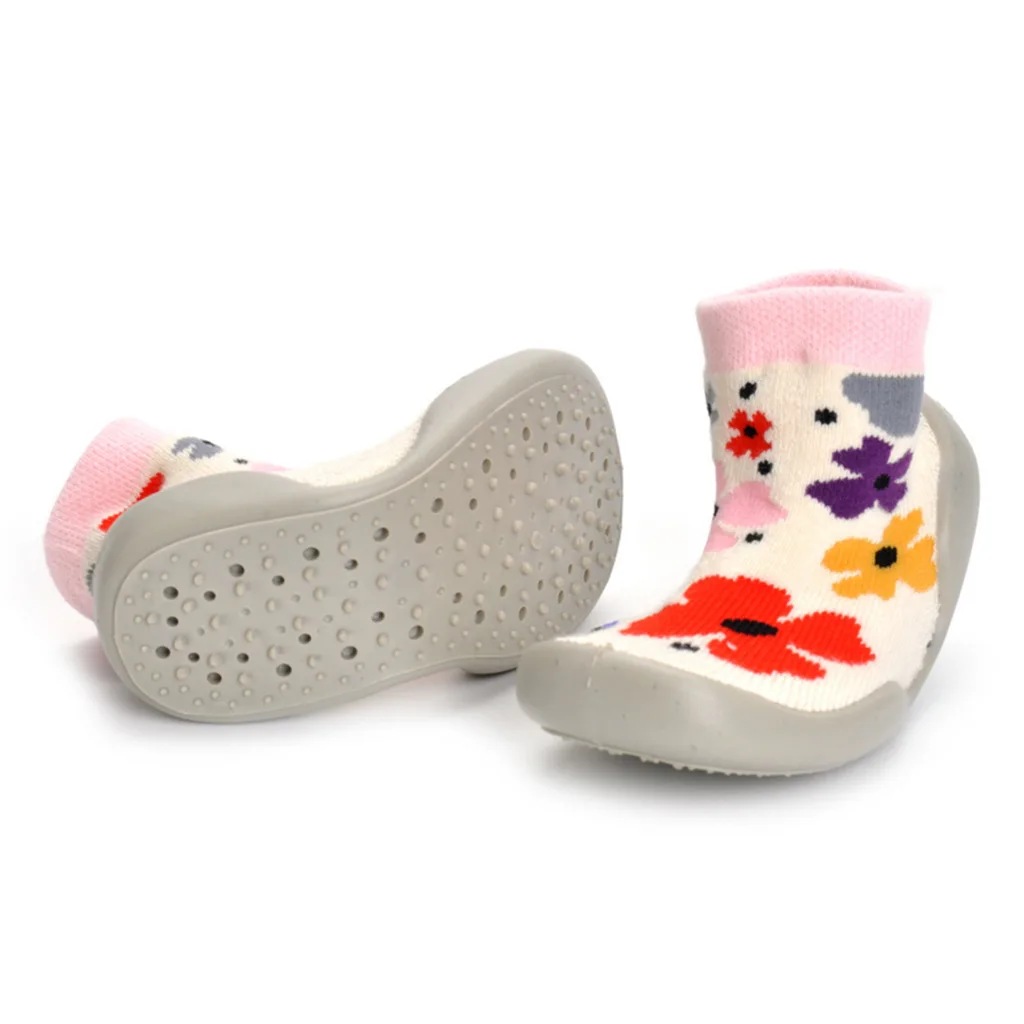 

2018 New Style Fashion Child Flower wa zi xie Soft-Sole Indoor Walker 1-3 Years Old Baby Shoes Hot Selling