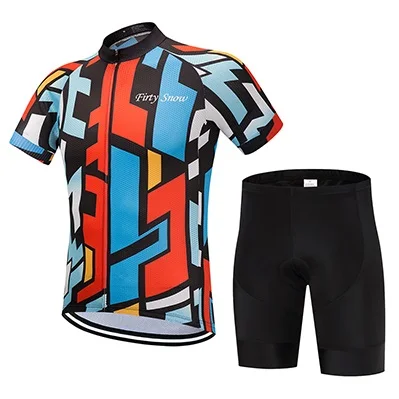 Jersey and Pants Велосипед для мужчин одежда костюм Лето короткий рукав велосипед одежда комплект одежда Pro Велоспорт Джерси Набор mallot MTB форма комбинезон - Цвет: Jersey and Pants