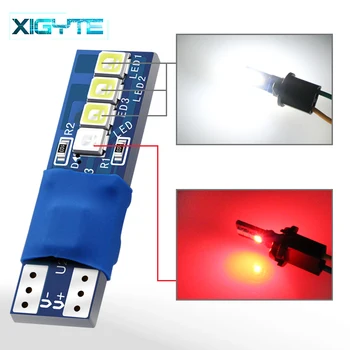 

1PCS Canbus W5W T10 8 smd 2835 Led For Auto Wedge Light Width Lamp Door Parking Bulb License Plate White Red 12V Car Accessories