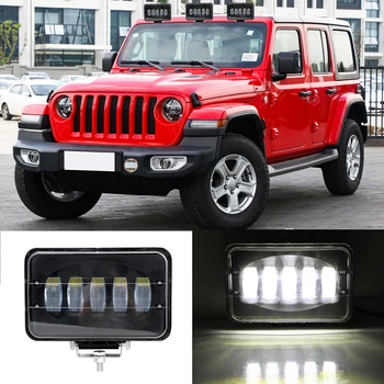 

12/24V Super Bright Work Led Light Bar Offroad SUV 4WD for Boat Tractor Car Truck Trailer Lamp Motorcycle Headlight 6inch 50W