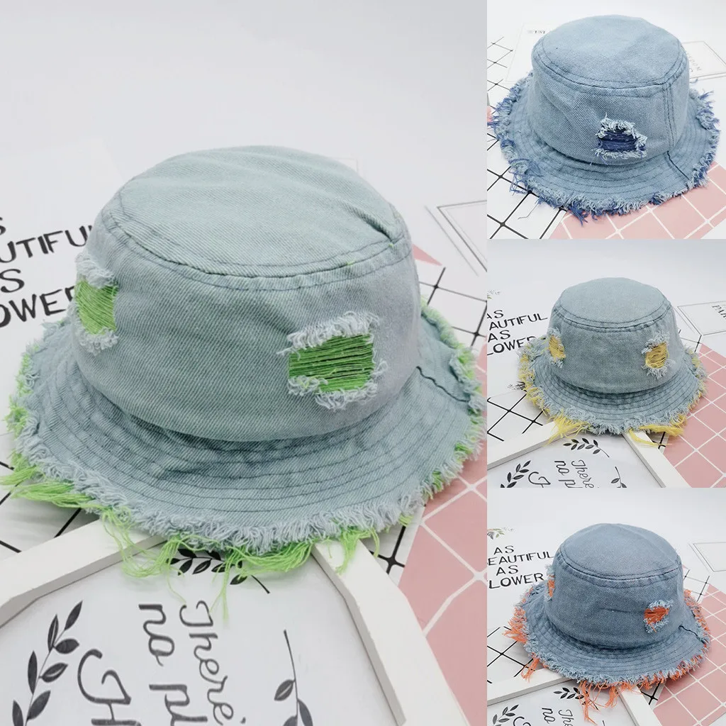girls denim hat