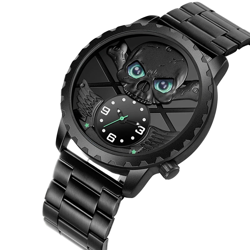 Часы наручные SKONE Мужские кварцевые Роскошные водонепроницаемые спортивные с