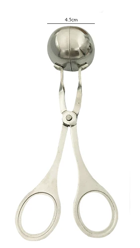diameter 4 5cm Устройство для мясных шариков из нержавеющей стали, сделай сам, мясо рыбы шариковая Фрикаделька пресс-формы, домашний кухонный инструмент, кухонные гаджеты - Цвет: diameter 4 5cm