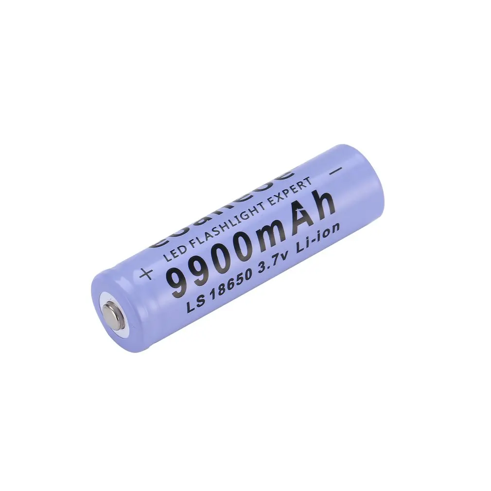 1 pcsSafe Экологичная прочная фиолетовая 3,7 V 18650 батареи 9800 mAh литий-ионная аккумуляторная батарея для фонарика