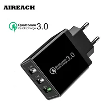 Aireach 18 W Pengisian Cepat 3.0 5V 3A untuk Iphone8 Uni Eropa US Plug Ponsel Cepat Charger Pengisian untuk xiao Mi MI9 Huawei Samsug S9(China)