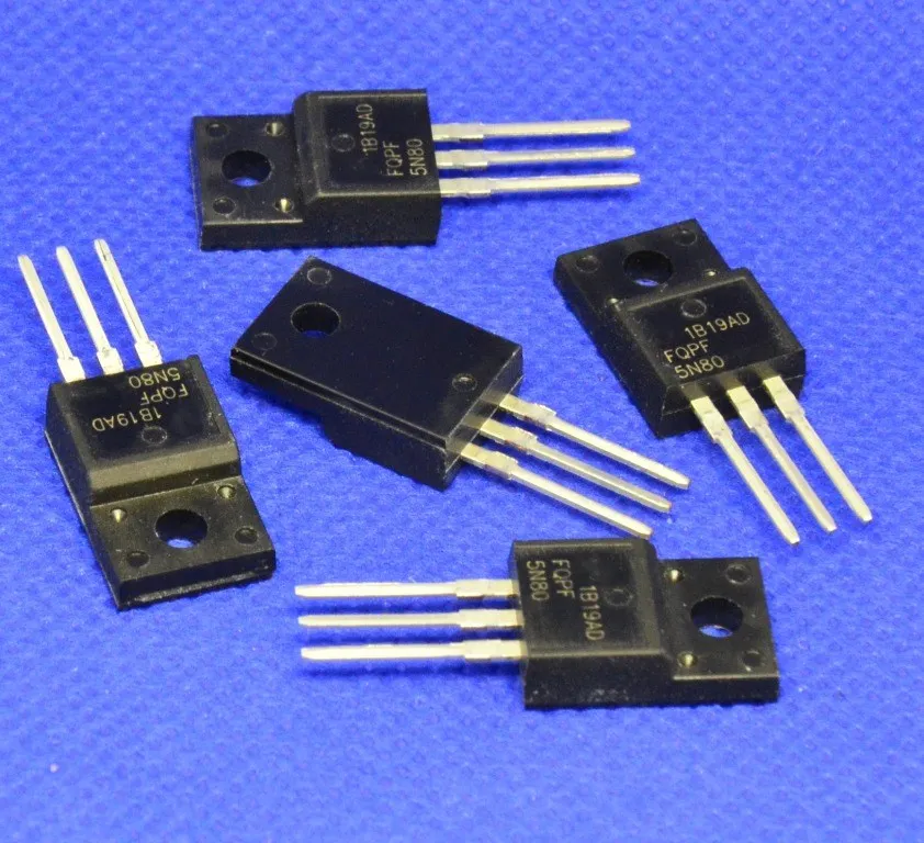 

5pcs FQP5N80 TO-220 FQP5N80C TO220 5N80 FQPF5N80 P5NK80Z P5NK80ZFP TO-220F