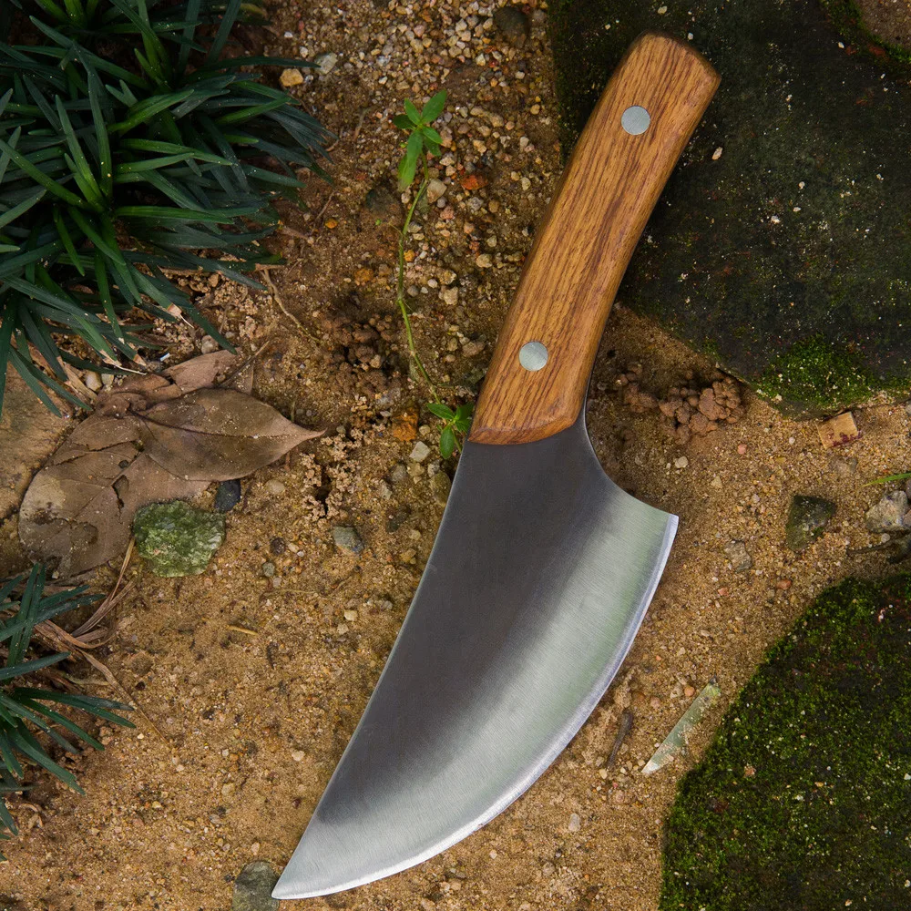 XYj кухонные ножи ручной работы, кованый нож для мясника с полной ручкой, Высокопрочное стальное мясо, нож для приготовления пищи, кухонные инструменты