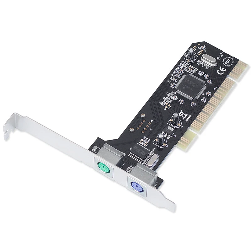 2 порта Ps2 Ps/2 Pci карта+ низкопрофильный кронштейн Pci Ps2 карта для ПК без Usb