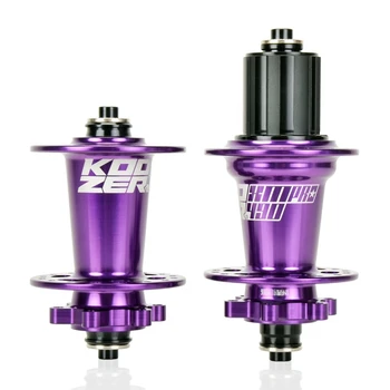 

KOOZER XM490 PRO Hubs 4 Bearing MTB Mountain Bike Hub Rainbow 100X9 135X10mm Thru 32 Holes Disc Brake Bicycle Hub Purple