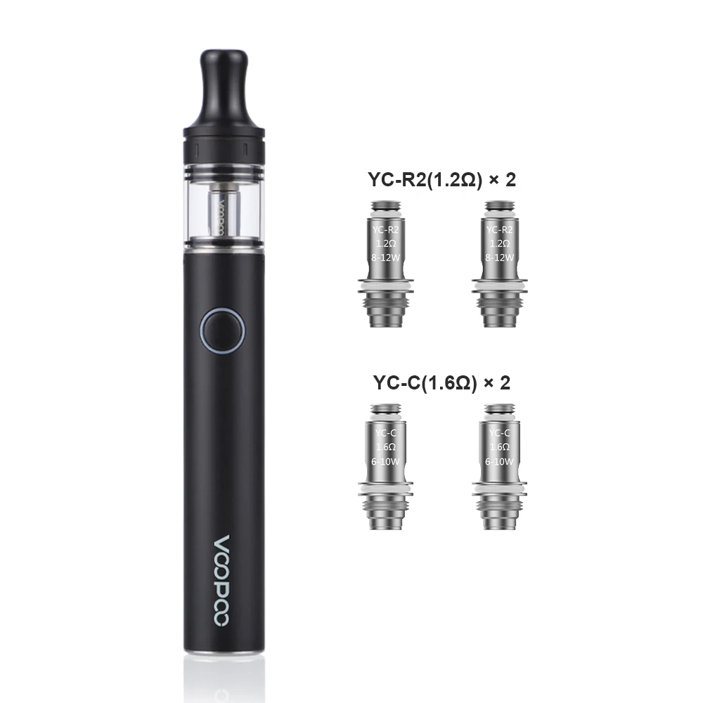 VOOPOO Finic Vape Pen 16 AIO Kit 850 мАч батарея с 1 2 Ом ручка катушкой стартовый набор