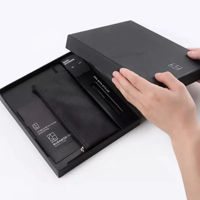 Xiaomi Kinbor Бизнес ручка для записной книжки наборы подарочных коробок карандашей, пенал шариковая ручка закладки Многофункциональная офисная Конференция расходные материалы