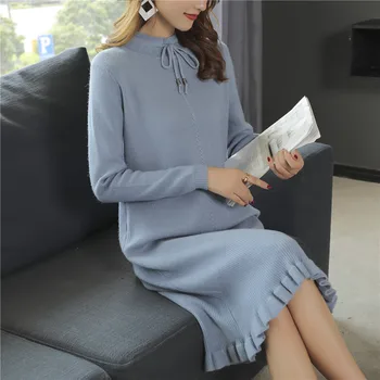 

2019 Sweater Women Cardigan Feminino Poncho 9327 Real Shot New Thickened Lower Ear Collar Tie Dress 75 -- 2f, 9 Rows, 4 Shelves