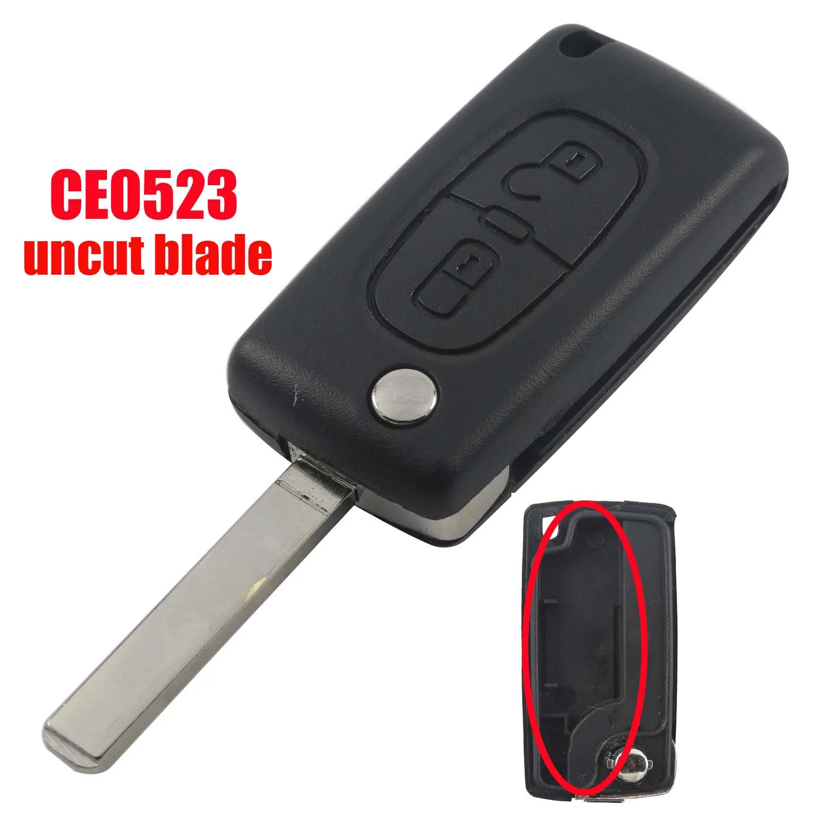 Jingyuqin ключи чехол в виде ракушки для peugeot 307 407 308 607 для Citroen C2 C3 C4 C5 C6 C8 XSARA пика CE523 HU83 CE536 VA2