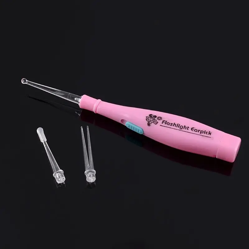 7Pcs LED Flashlight Ear Cleaner Earpick Earwax Removal Spoon Tweezer X5XC
