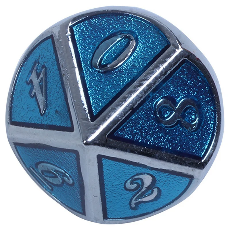 Rpg Dice металлические Dnd многогранные наборы Dados Подземелья и Драконы алюминиевые Синие Кубики настольные игры прозрачные