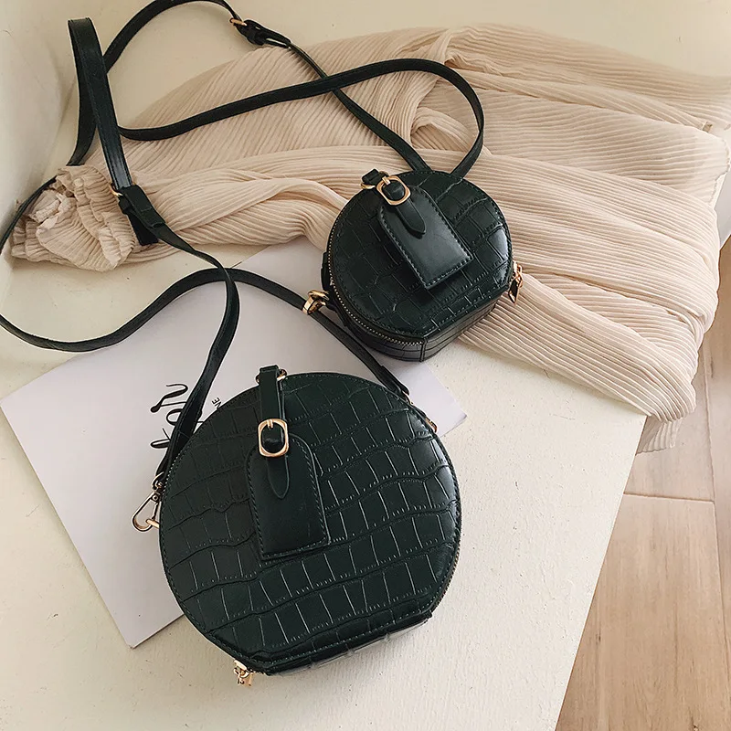 

France Non-mainstream Bag Women's 2020 New Style Korean-style Textured Stone Pattern Shoulder Bag Versitile Fashion Shoulder Sma