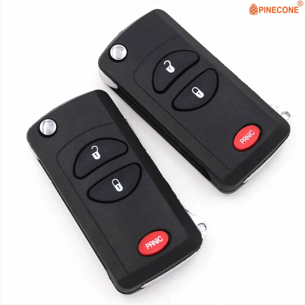 PINECONE для Dodge Ram Dakota Durango Chrysler Jeep Cherokee 56036859 2+ 1 кнопки Автомобильный ключ модифицированный Автомобильный Брелок чехол для ключей