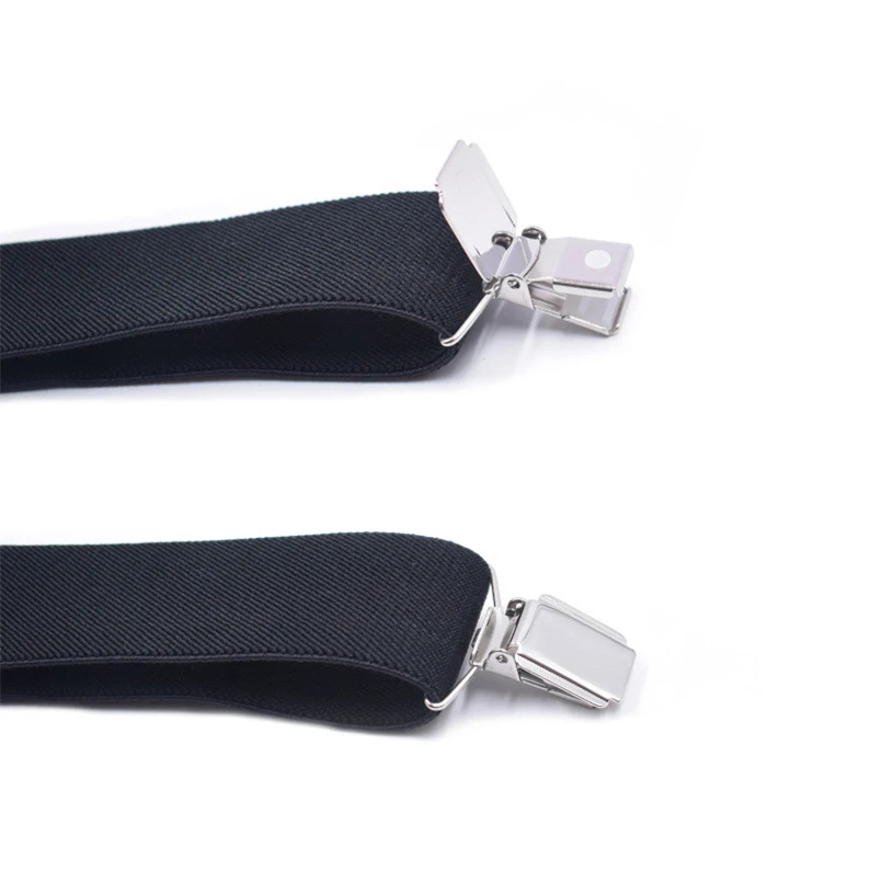 New Solid Navy Black Suspenders Male for Pants Wide 3.5*135cm Braces Unisex Classic Strap Bretels Men Braces for Trousers Street