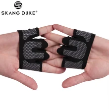 Противоскользящие перчатки для тяжелой атлетики с полупальцами для мужчин и женщин, для тренажерного зала, фитнеса, гантелей, штанги, бодибилдинга, перчатки, силиконовые защитные перчатки