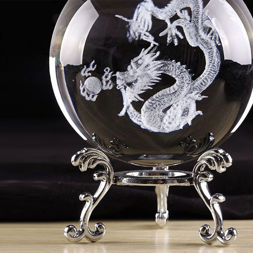 Настольный домашний Декор хрустальный шар подставка подарок 3D гравированные