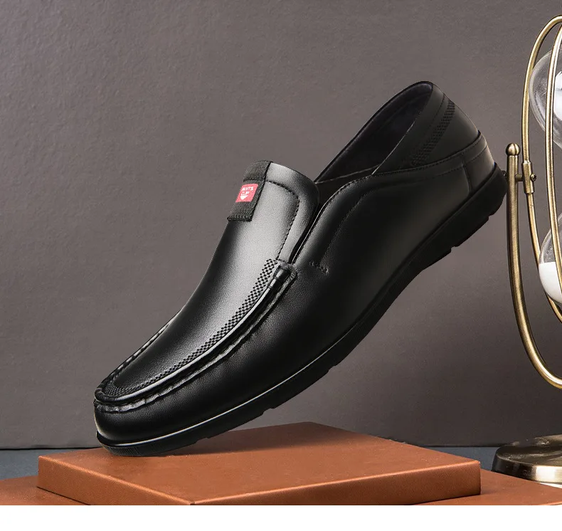 Мужские Лоферы High-end Мужская мода первый слой кожи одношаговый Для мужчин Мужская обувь