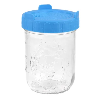 

2PCS Practical Durable Creative Easy to Use Wide Mouth Sprouter Jars Mason Jars Sprouting Cans for Garden Kitchen Home