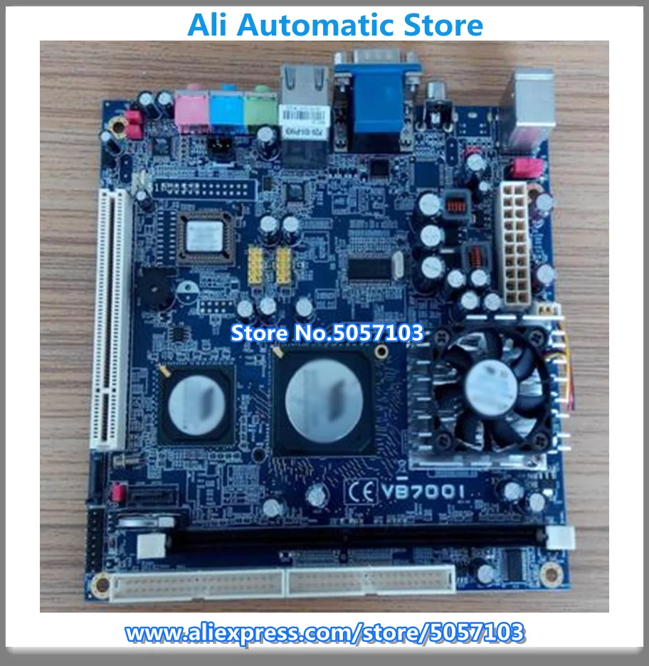 VB7001 mini-ITX VB7001AG 16000G DDR2 через протестированную плату