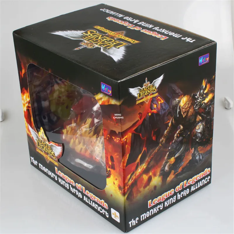 8 "игровые фигурки иония статуя Wukong бюст Король обезьян полная длина портрет мастер Yi ПВХ фигурка игрушка коробка 20 см V922