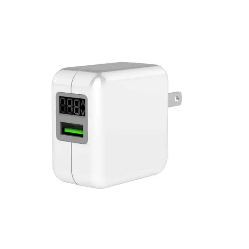 США ЕС 18 Вт Быстрая зарядка 3,0 USB быстрое зарядное устройство смарт-Дисплей для мобильного телефона планшета USB зарядное устройство