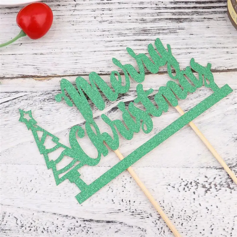 20Pcs Christmas Cake Toppers Portable Unique Cute Creative Party Supplies Party Decoration
