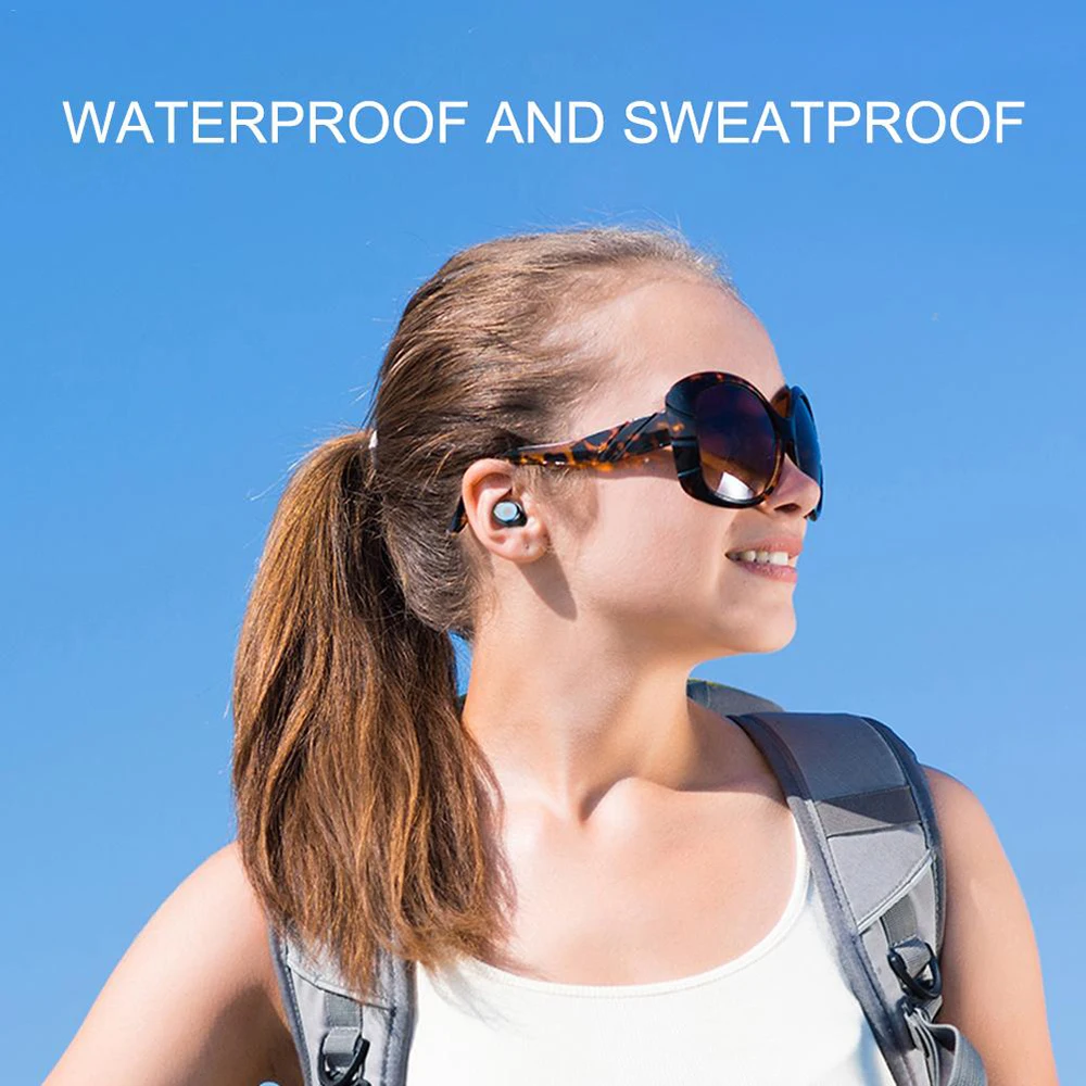 TWS Wireless Headphones Bluetooth 5 0 Earphones Touch Control Earbuds Sports Running Auto Pairing Headset With Dual Mic Earphone