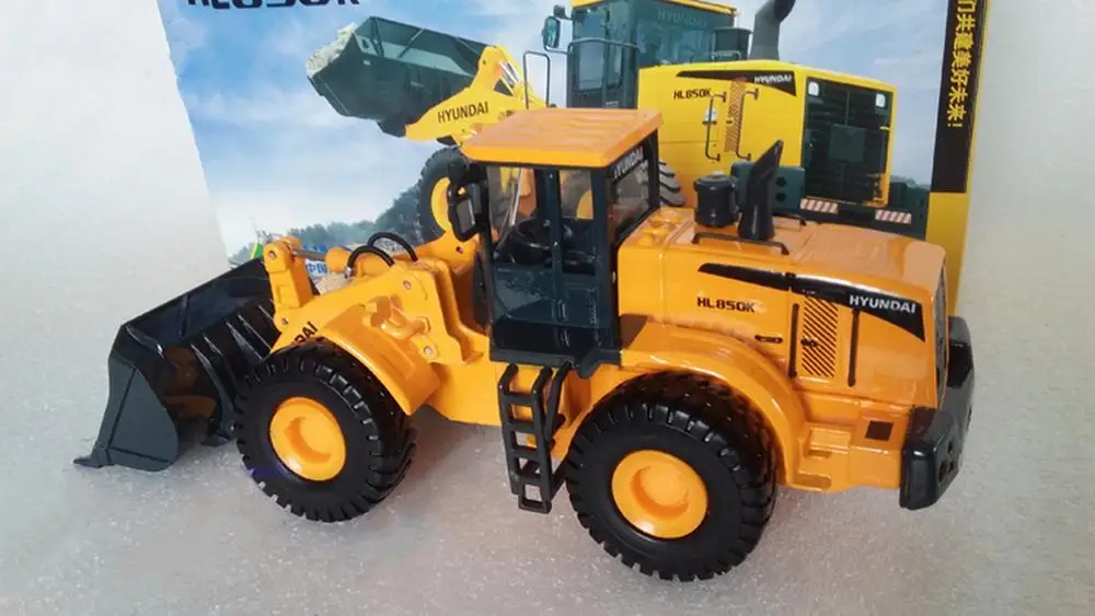 1/40 HYUNDAI HL850K колесный погрузчик литая под давлением Модель Коллекционная игрушка