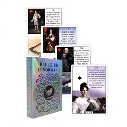 Mazo de cartas de oráculo y guía en PDF para principiantes, baraja de adivinación de Tarot, pájaro azul, 2022