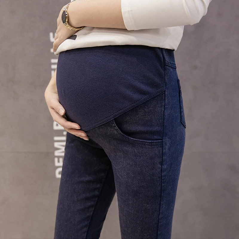 Maternity Skinny Denim pants clothing Pregnancy Jeans leggings Elastic Pregnant Women's slim fit Pants Stretch Trousers maternity jeans