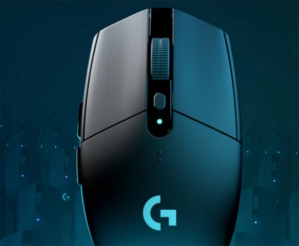 Игровая мышь logitech G304 LIGHTSPEED с датчиком HERO 12000 dpi, батарейка AA, беспроводная мышь 10X EFFICIENCY для Windows Mac