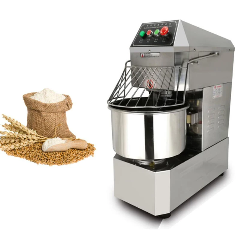 PBOBP Kitchen Food Stand Mixer 20L Stainless Steel Bow 6 Speeds Cream Egg Whisk Blender Cake