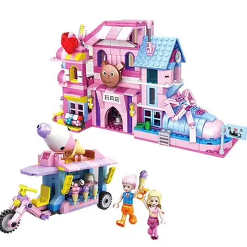 

2020 4pcs/set Lepining Street view Modern street scene combination into acool city Building Blocks Bricks Toys kids gift