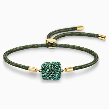 

POWER COLLECTION EARTH ELEMENT High-quality Green Bracelet, Dark Green Tone, Elegant and Fashionable, All-match Free Shipping