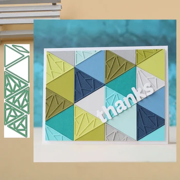 

Lucky Goddess Craft Metal cutting dies Shattered Triangle Scrapbook paper craft knife mould blade punch stencils dies 2019