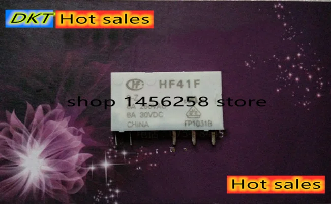 Вч генератор импульсов HF41F-24-ZS HF41F-12-ZS HF41F-5-ZS(555) 6A 1CO HF41F 5 В, 12 В, 24 В постоянного тока, вафли генератор импульсов neu und