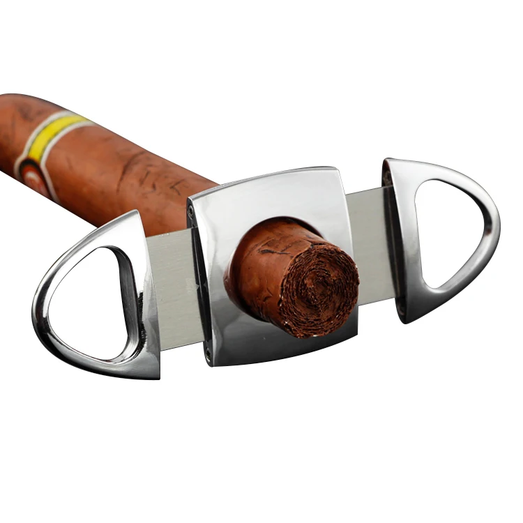 COHIBA резак для сигар из нержавеющей стали карманный для резки табака металлический нож для сигарет Zigarre кубинский курительный Гильотинный Резак для сигар