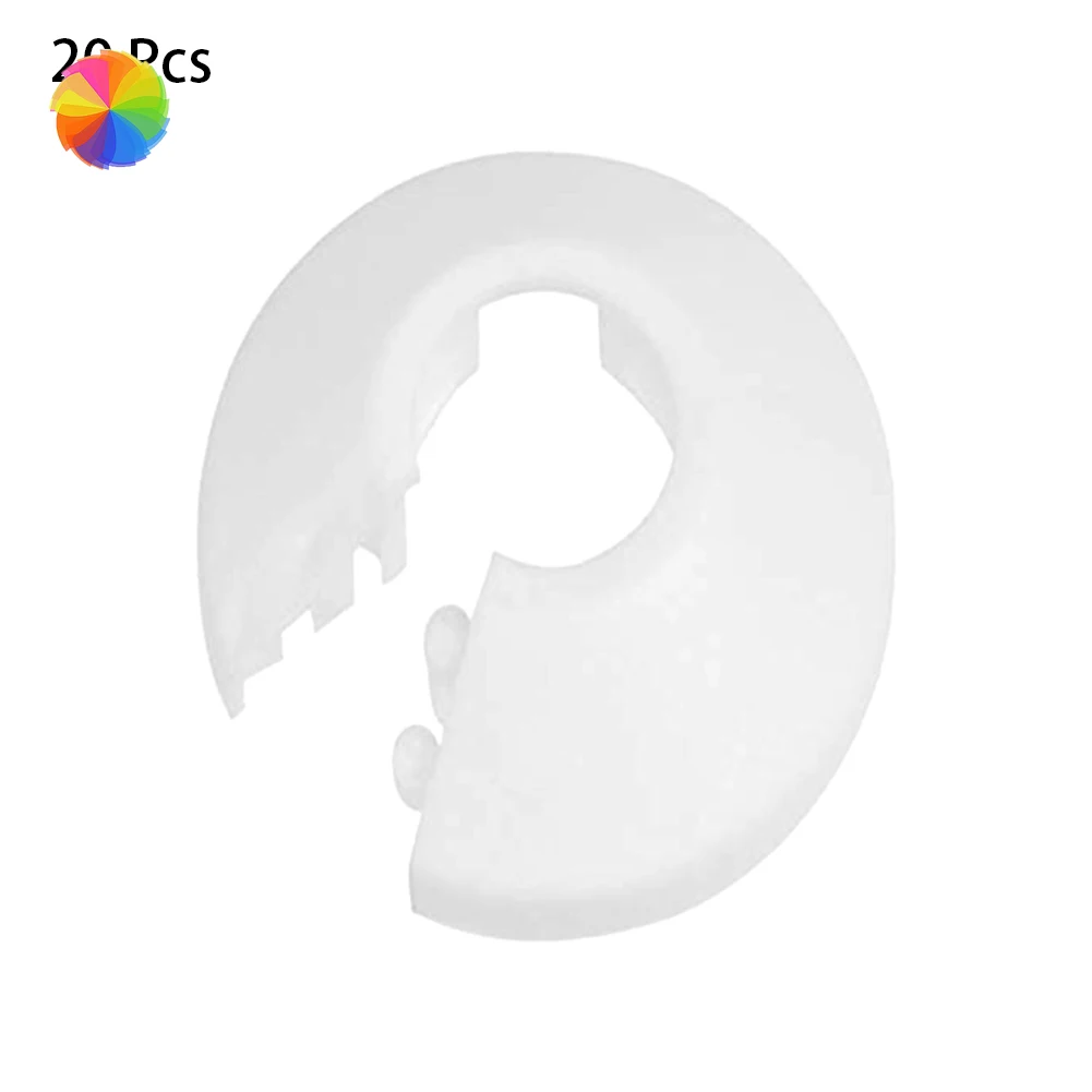 20 piezas de tubería de radiador para grifo de ducha, Válvula angular, cubierta de decoración, placa a presión, accesorios de cocina